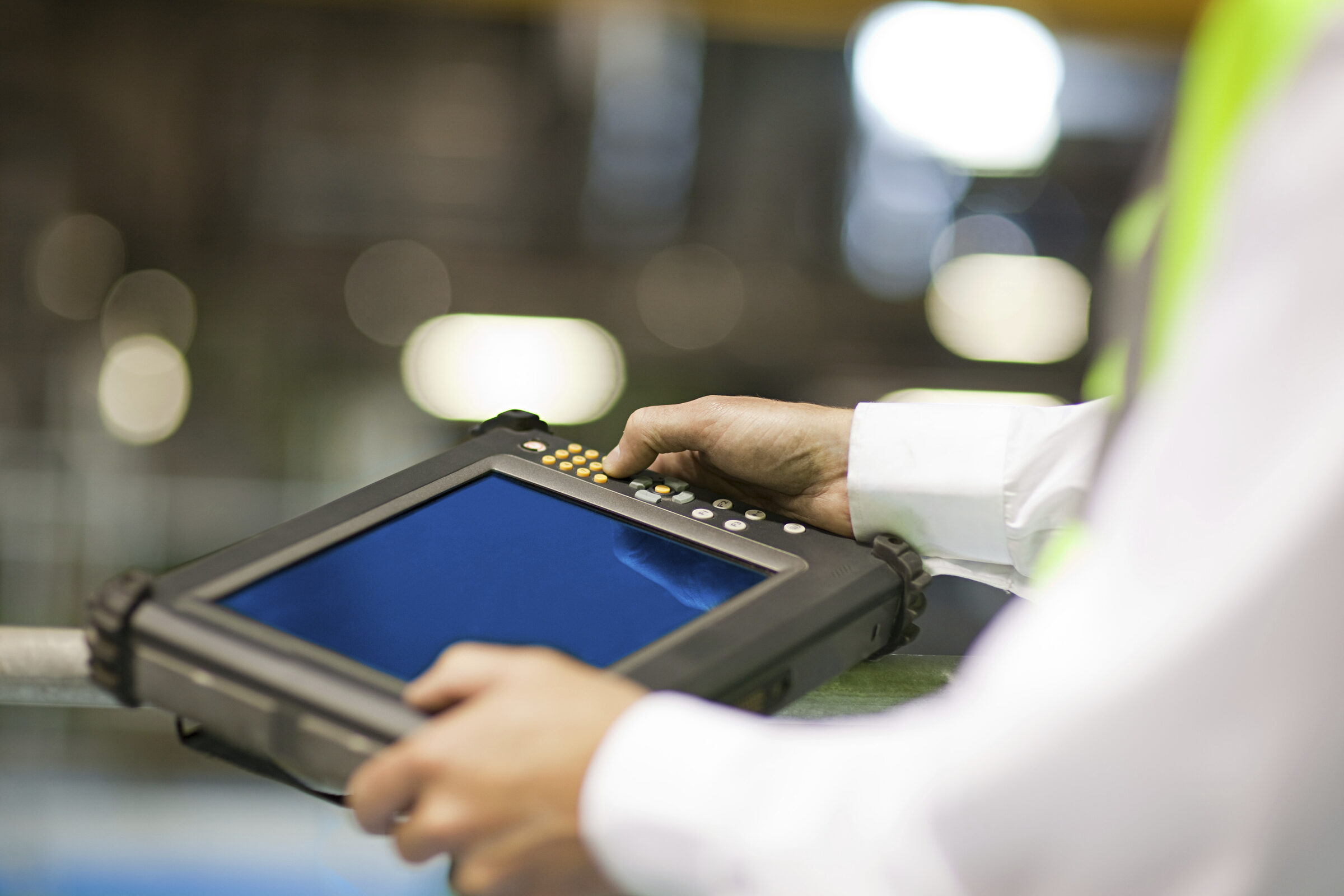 Engineer conducting site inspection