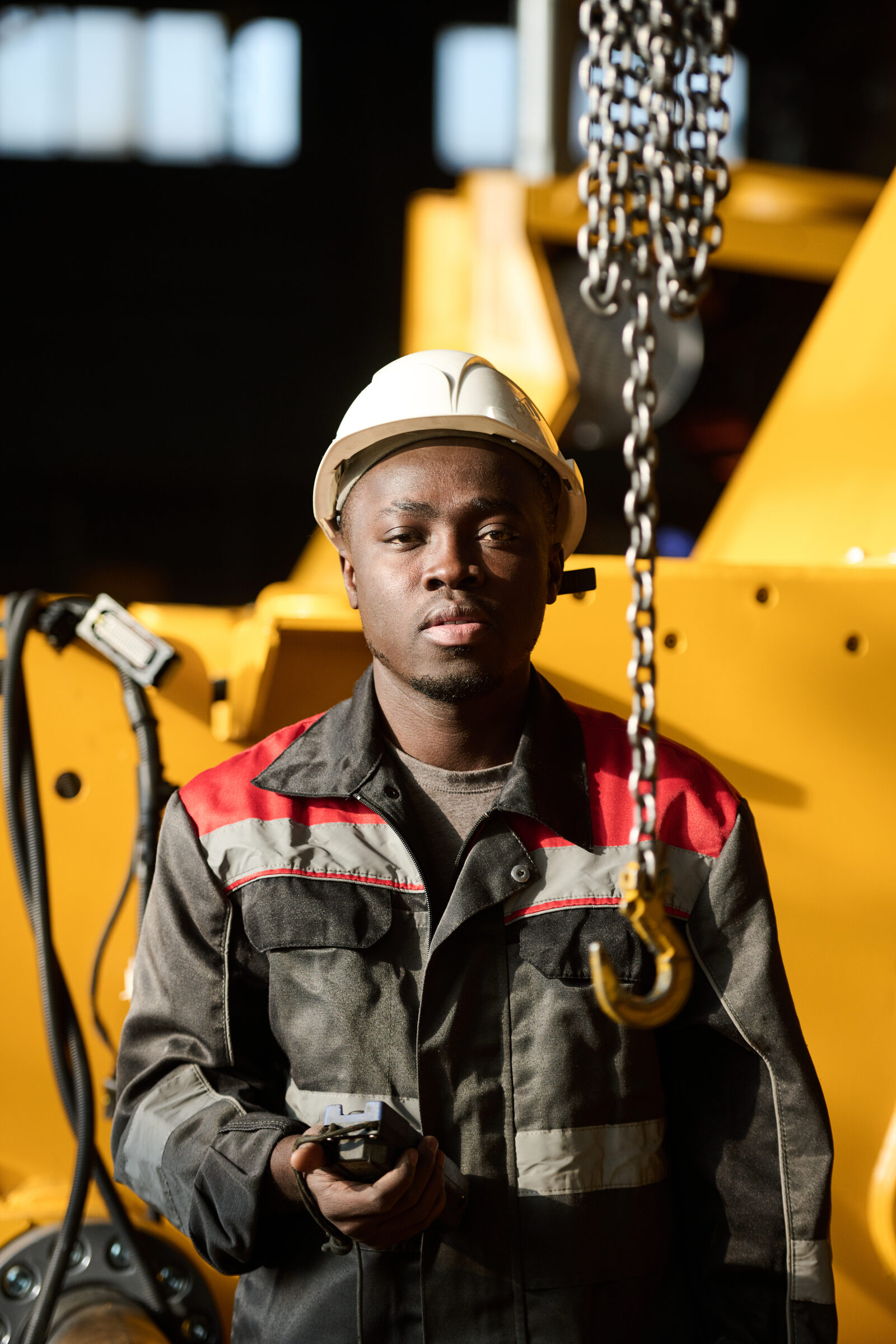 Industrial technician at work